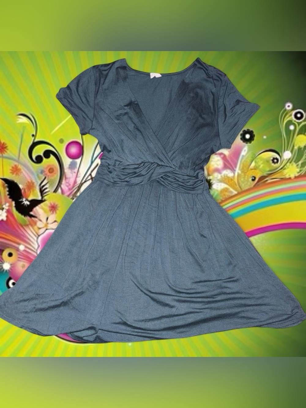 vintage y2k vneck babydoll top - pinkblush, fits like md